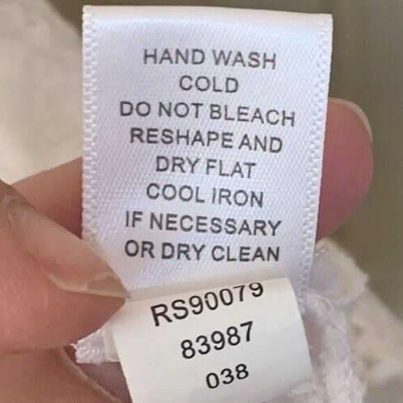 SPENSE Embroidered Tunic Tank Blouse Top Womens Size Large White Floral Button - Picture 7 of 8